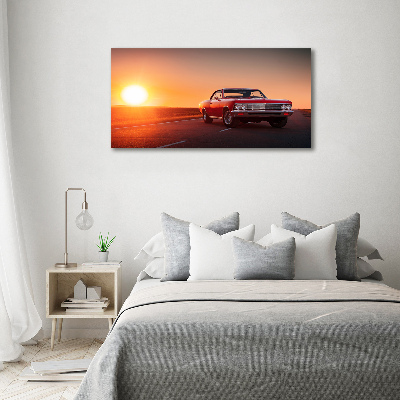 Foto canvas Rode auto