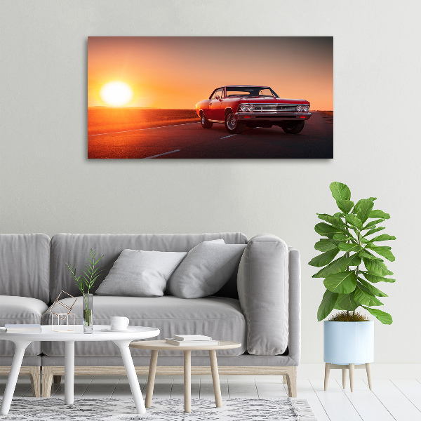 Foto canvas Rode auto