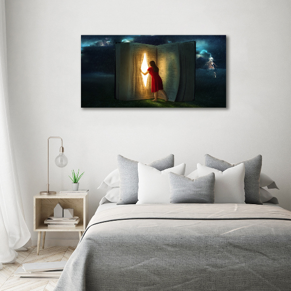 Schilderij op canvas De wereld van boeken