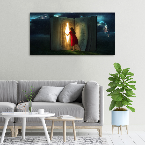 Schilderij op canvas De wereld van boeken