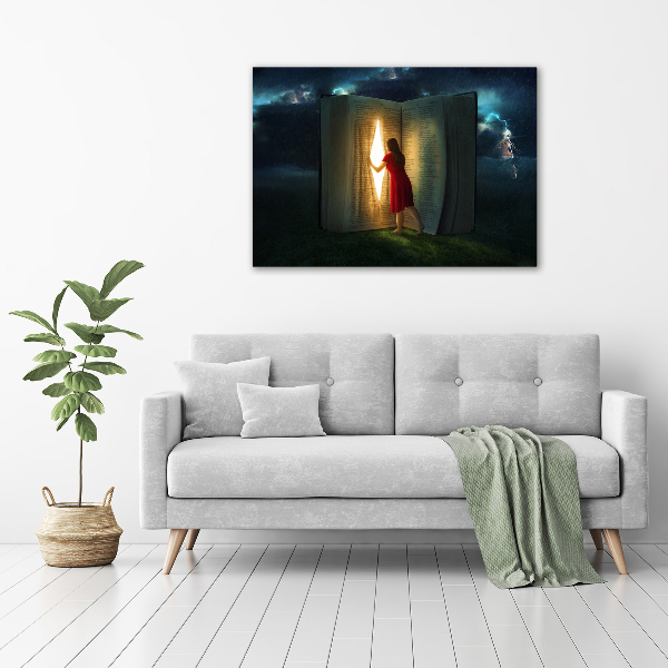 Schilderij op canvas De wereld van boeken
