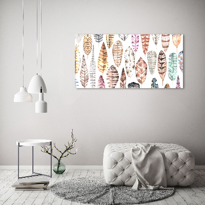 Schilderij op canvas Kleurrijke veren