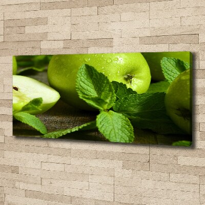 Foto canvas Groene appels