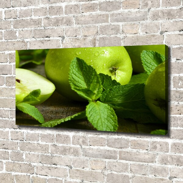 Foto canvas Groene appels