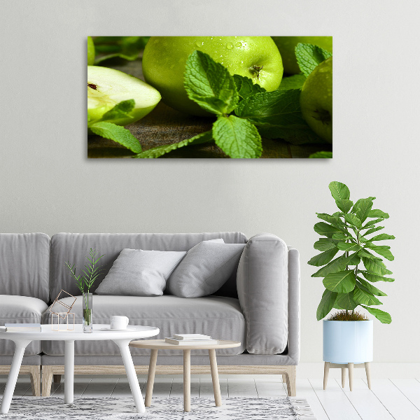 Foto canvas Groene appels