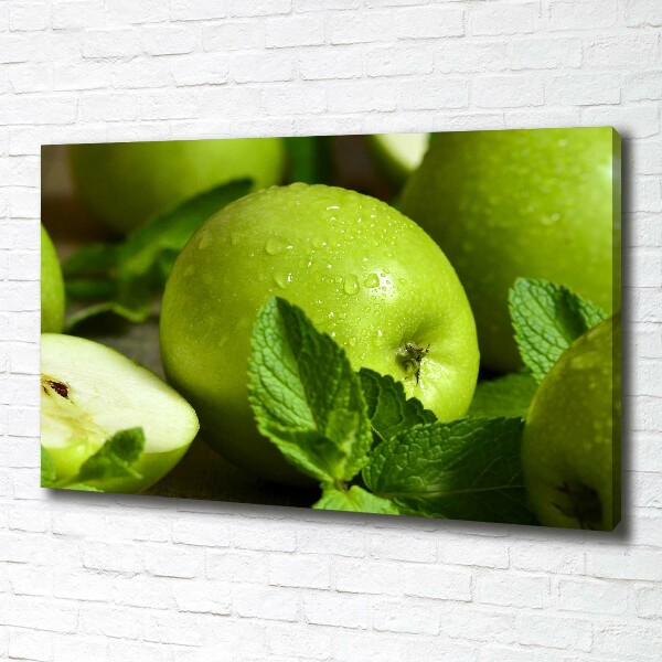 Foto canvas Groene appels