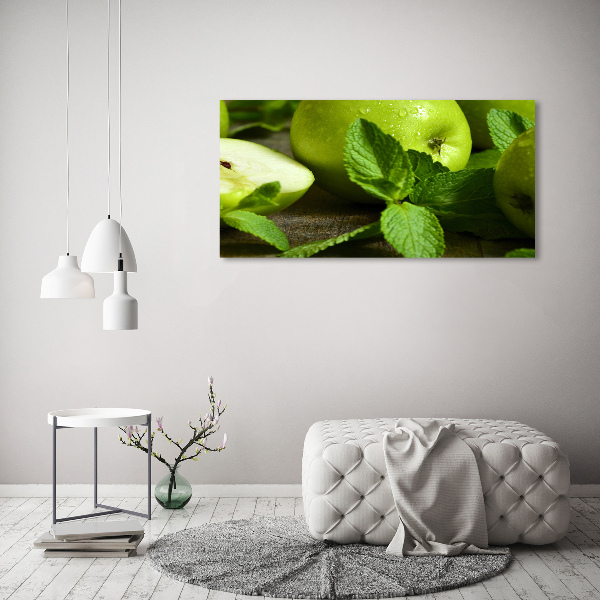 Foto canvas Groene appels