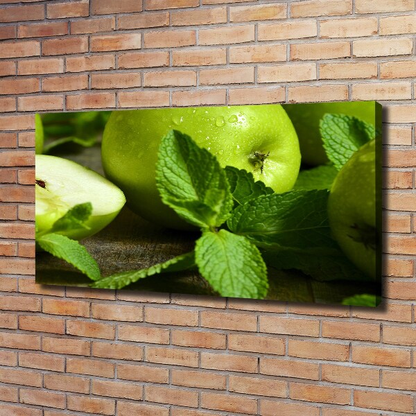 Foto canvas Groene appels