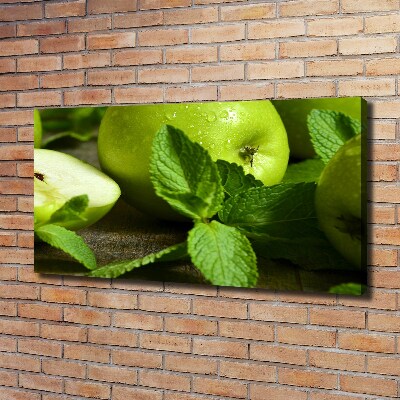 Foto canvas Groene appels