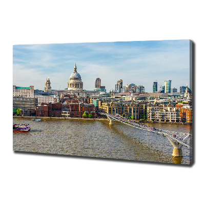 Foto canvas Theems Londen