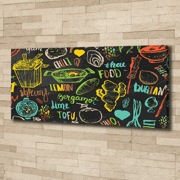 Foto op canvas Thais eten