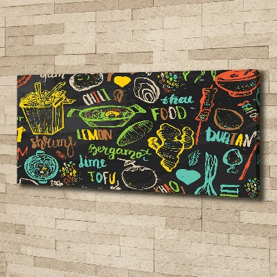 Foto op canvas Thais eten