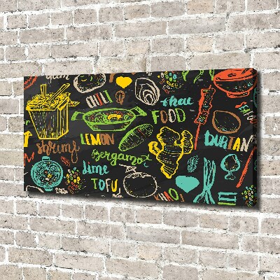 Foto op canvas Thais eten