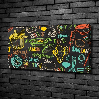 Foto op canvas Thais eten