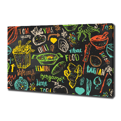 Foto op canvas Thais eten