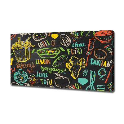 Foto op canvas Thais eten