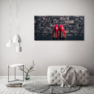 Foto op canvas Rode hoge hakken