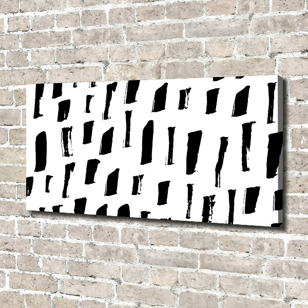 Foto canvas Zwart-witte vlekken