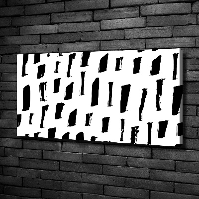 Foto canvas Zwart-witte vlekken