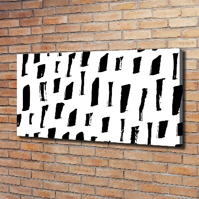 Foto canvas Zwart-witte vlekken