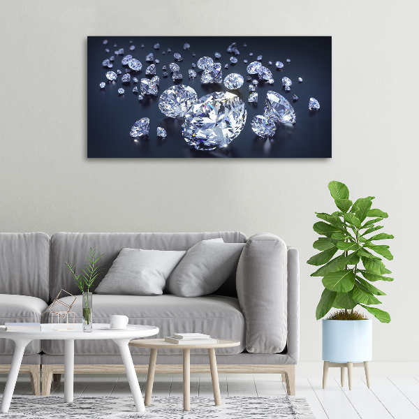 Canvas foto Diamanten