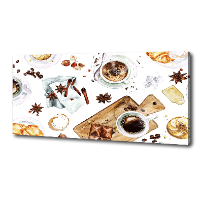 Canvas foto Ochtendkoffie
