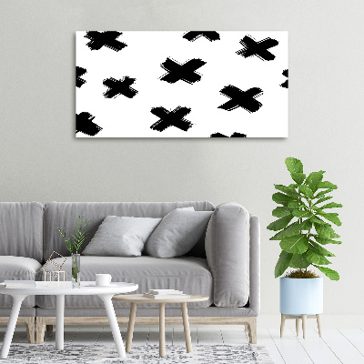 Canvas foto Zwart-witte vlekken