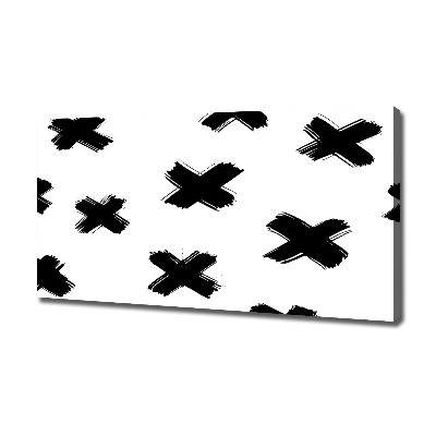 Canvas foto Zwart-witte vlekken