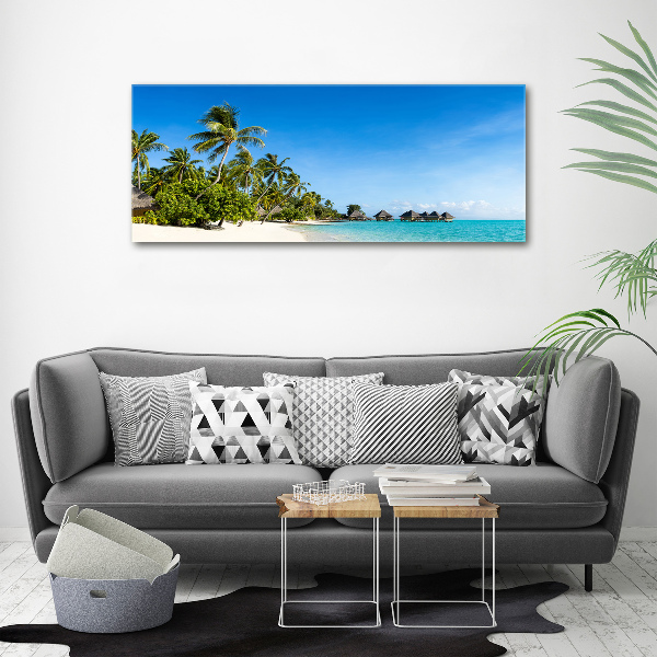 Canvas schilderij Caribisch strand