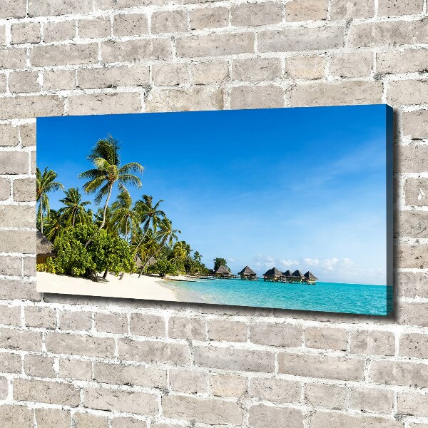 Canvas schilderij Caribisch strand