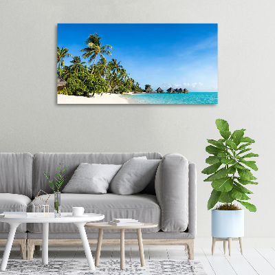 Canvas schilderij Caribisch strand