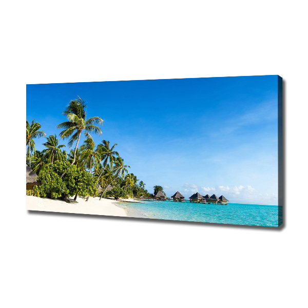 Canvas schilderij Caribisch strand