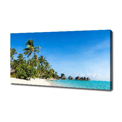 Canvas schilderij Caribisch strand