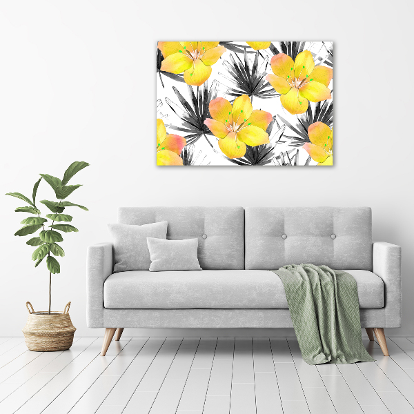 Foto op canvas Tropische bloemen