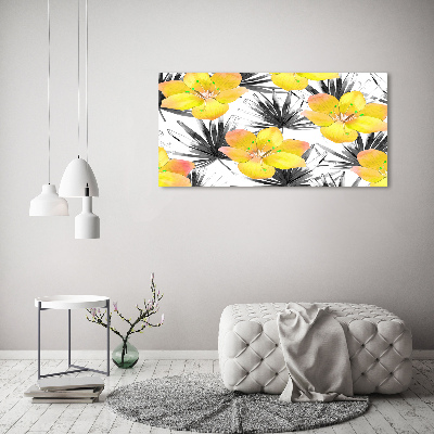 Foto op canvas Tropische bloemen