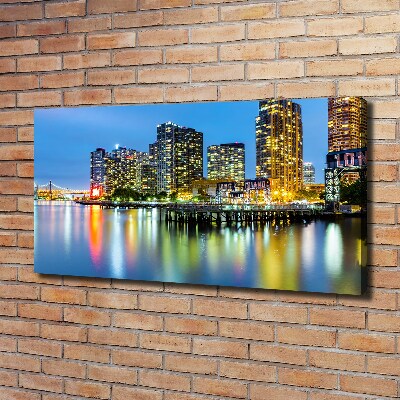 Foto canvas New York 's nachts