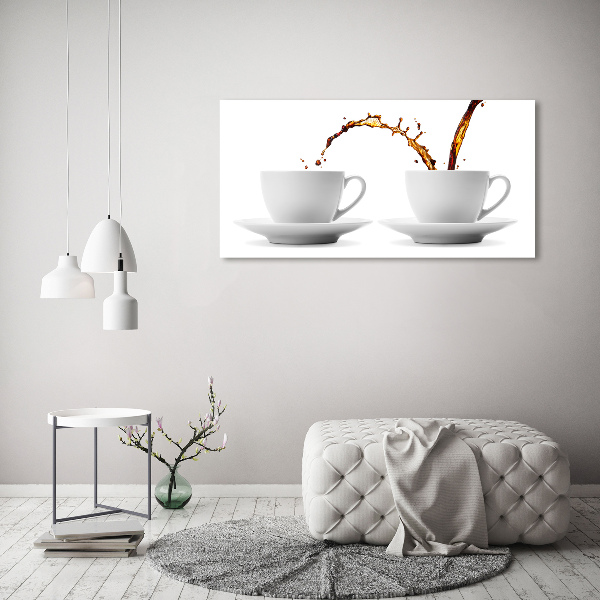Schilderij op canvas Koffie ingeschonken