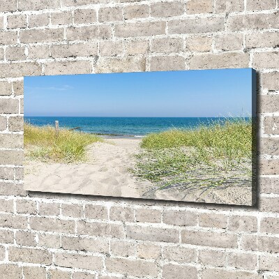 Schilderij op canvas duinen aan zee