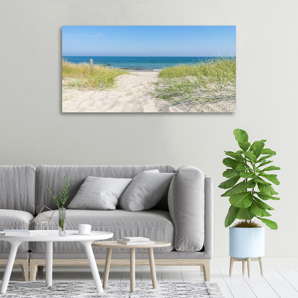 Schilderij op canvas duinen aan zee