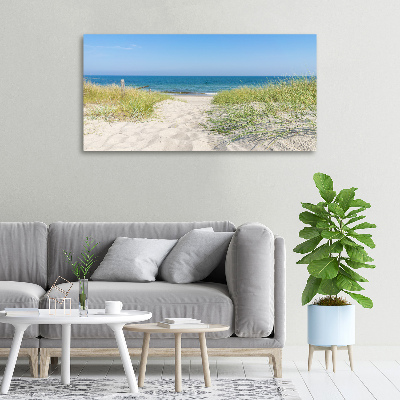Schilderij op canvas duinen aan zee