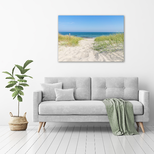 Schilderij op canvas duinen aan zee