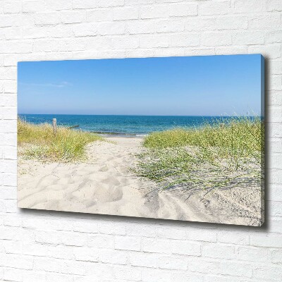 Schilderij op canvas duinen aan zee
