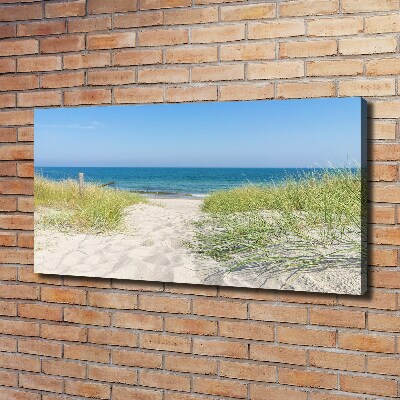 Schilderij op canvas duinen aan zee