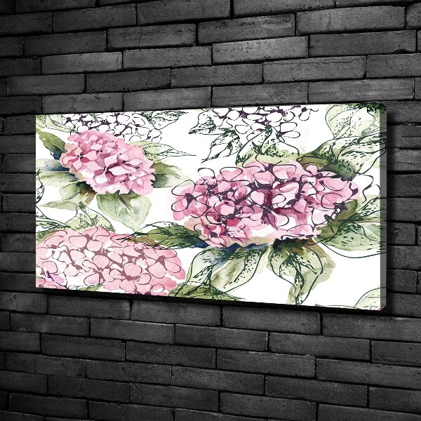 Canvas foto Hortensia