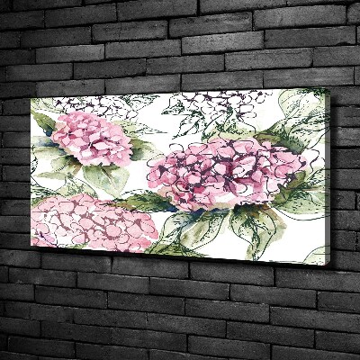 Canvas foto Hortensia