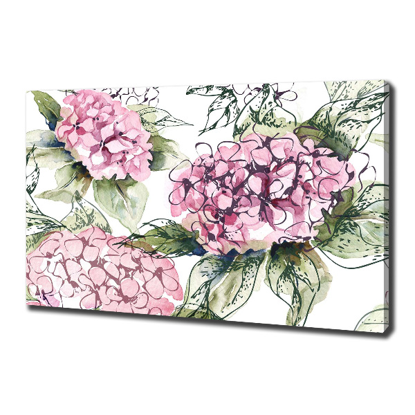 Canvas foto Hortensia