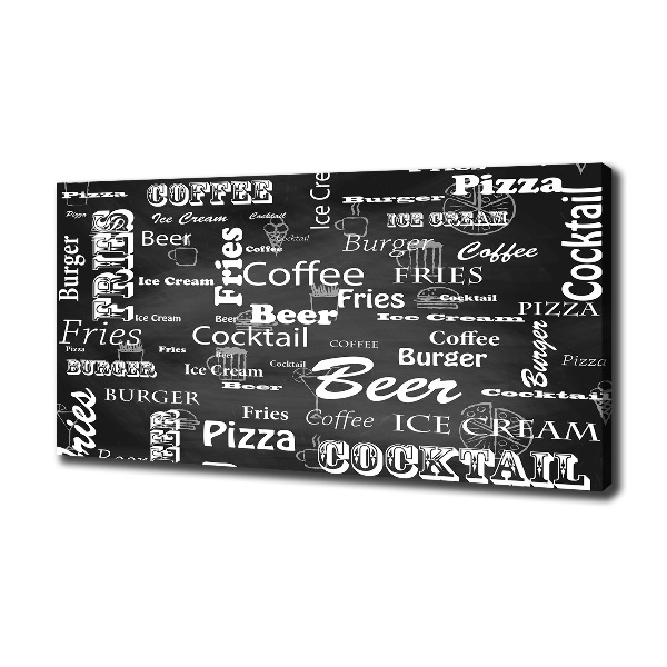 Foto canvas Restaurantmenu