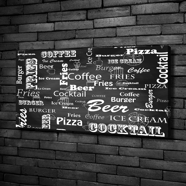 Foto canvas Restaurantmenu