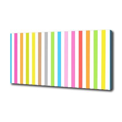 Foto op canvas Kleurrijke strepen