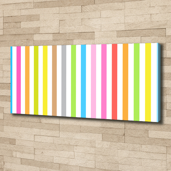 Foto op canvas Kleurrijke strepen